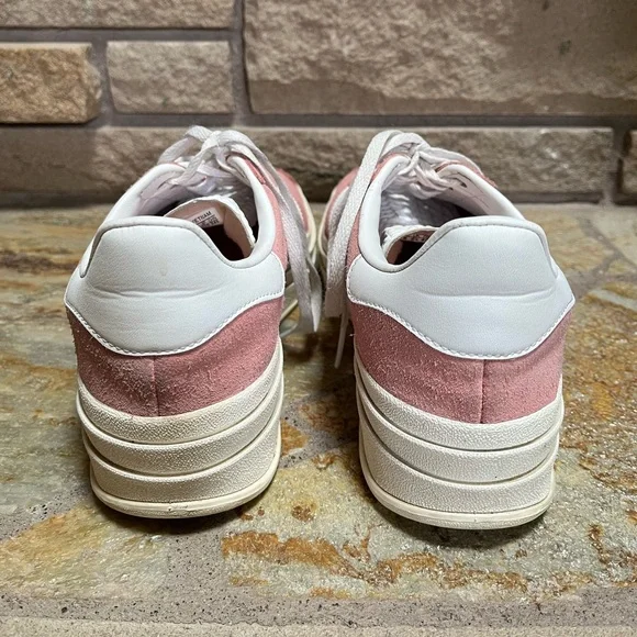 adidas gazelle silver green womens Adidas x Gucci Women's GG Gazelle Platform Walnut / Bordeaux Low Top  Sneakers